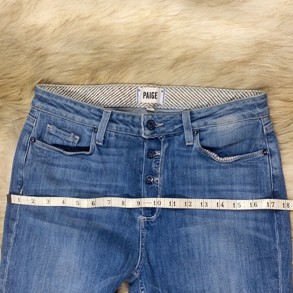 Paige Carter High-Rise Slim Button-Closure Jean, Size 29 - Picture 11 of 14